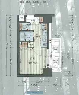 プレサンス梅田北パワーゲート【5階】の間取り