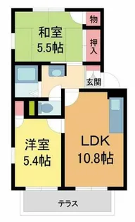 HOUSE M2【102号室】の間取り