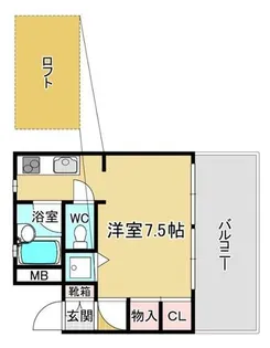 レイドール箕面【7階】の間取り