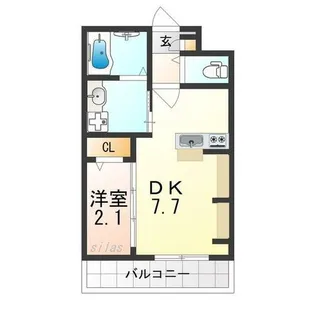 九間町シーエム・サンク【3階】の間取り