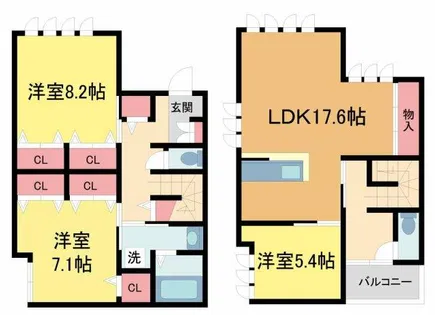 芦屋川ガーデンヒルズ【1階】の間取り