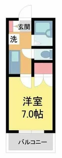 エテュード芦屋川【11号室】の間取り