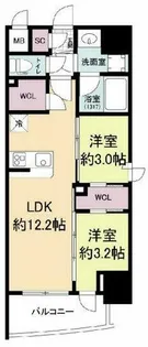 セレニテフラン難波【8階】の間取り