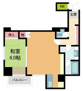 ルーア芦屋【106号室】の間取り