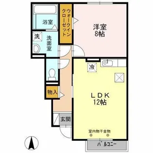 フォンターナ【1階】の間取り