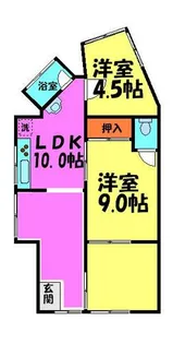 花屋敷ハイツ【1階】の間取り