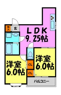 西田マンション【201号室】の間取り