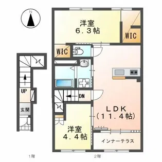 ドエル・カルミア【2階】の間取り