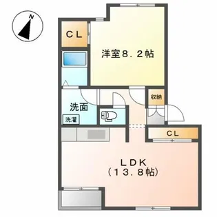 クレストヒルズⅡ【1階】の間取り