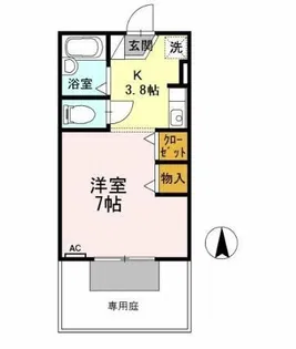 サウスエントピア【1階】の間取り