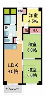 コボリクラスタ花屋敷【203-号室】の間取り