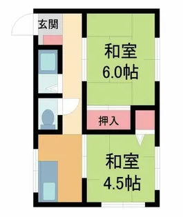 パレス池田住吉【303号室】の間取り
