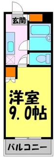 イトウマン37【107号室】の間取り