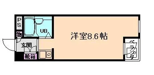 アクセスコート箕面【1階】の間取り