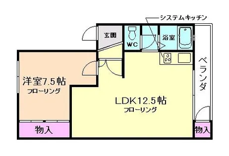 箕面グリーンハイツ【5階】の間取り