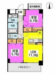 MCG BEFU【4階】の間取り