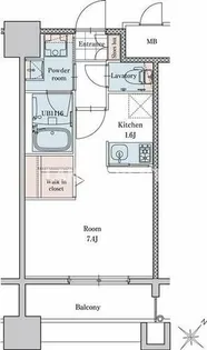 エンクレストベイサイド通り【7階】の間取り