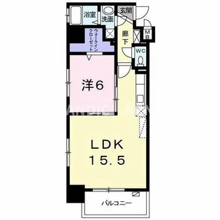 ラ メゾン ド ナチュ-ル【6階】の間取り