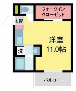 グロワール池田【204号室】の間取り