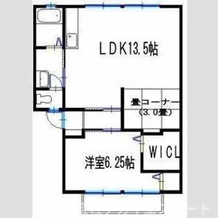 ハイツサンライフD【1階】の間取り