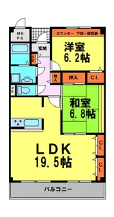 神田弐番館(コウダニバンカン)【404号室】の間取り