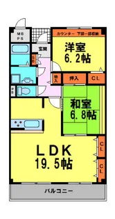 神田弐番館(コウダニバンカン)【404号室】の間取り