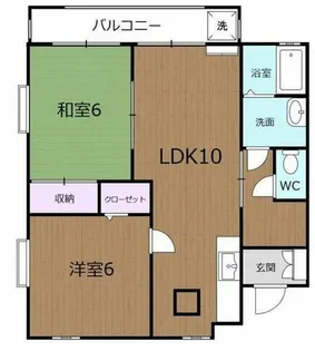 コーポコジマ【1階】の間取り