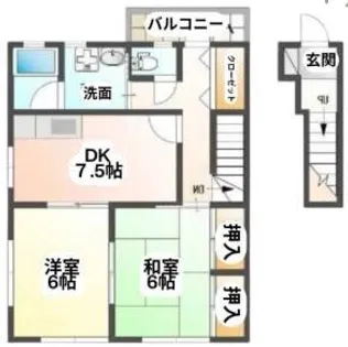 Tハイツ【206号室】の間取り