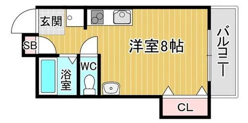 山仁クレハマンション【1階】の間取り