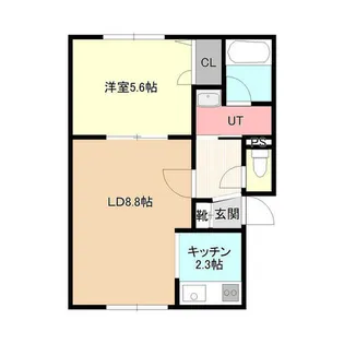 グランリーベ元町【201号室】の間取り