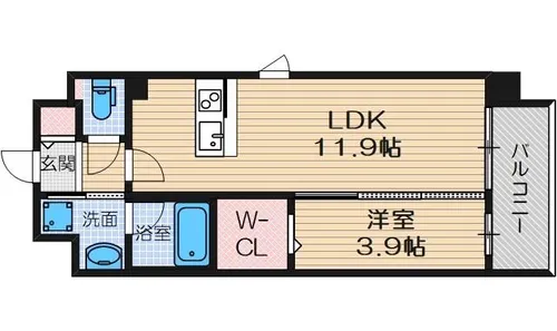 ル・マルシェ下穂積【4階】の間取り