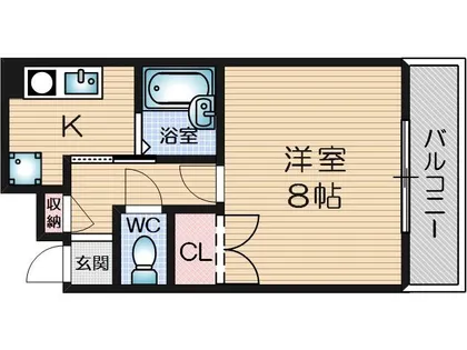 クリヨン千里北【204号室】の間取り