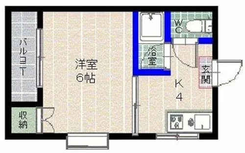 ルネッサンス室見【5階】の間取り