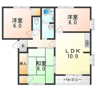 ファミール白鷺【2階】の間取り