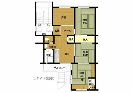 兵庫県公社 伊川谷(3)3号棟【1階】の間取り