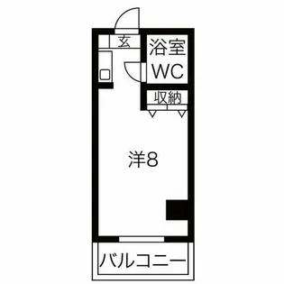 ラフィネ新栄【8階】の間取り