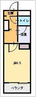 M’sコート紫雲【2階】の間取り