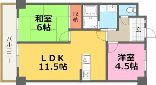 第4共立ビル【5階】の間取り