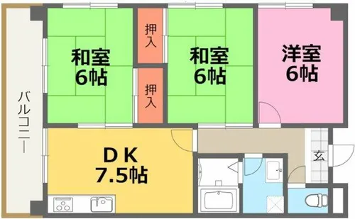 第1共立ビル【4階】の間取り