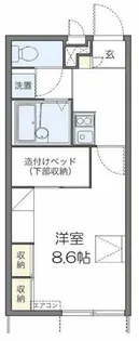 レオパレス星&ナミ K10【1階】の間取り