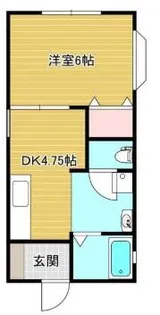 ハイネスS A棟【A202号室】の間取り