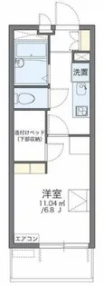 レオパレスシャルム宝【4階】の間取り