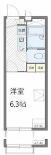 レオパレスコモト大畠【1階】の間取り