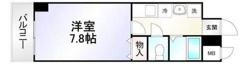 ジョイ北方【4階】の間取り