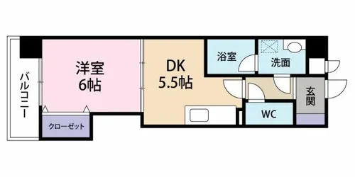 サンメゾン清水【2階】の間取り