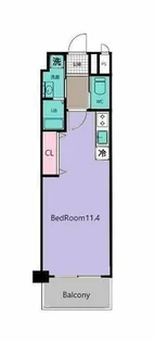 エルザグランツ黄金【14階】の間取り