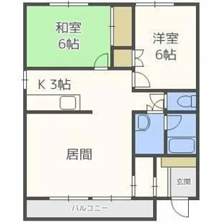 CORT63【101号室】の間取り