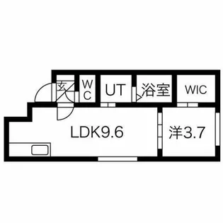 LUMINOUS平岸【402号室】の間取り