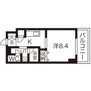 レフィーナ円山【4階】の間取り