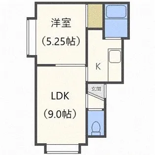 カームネスト21【3階】の間取り